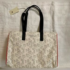 NWT Radley London Sketch Street Natural Large Zip Tote with dust cover.